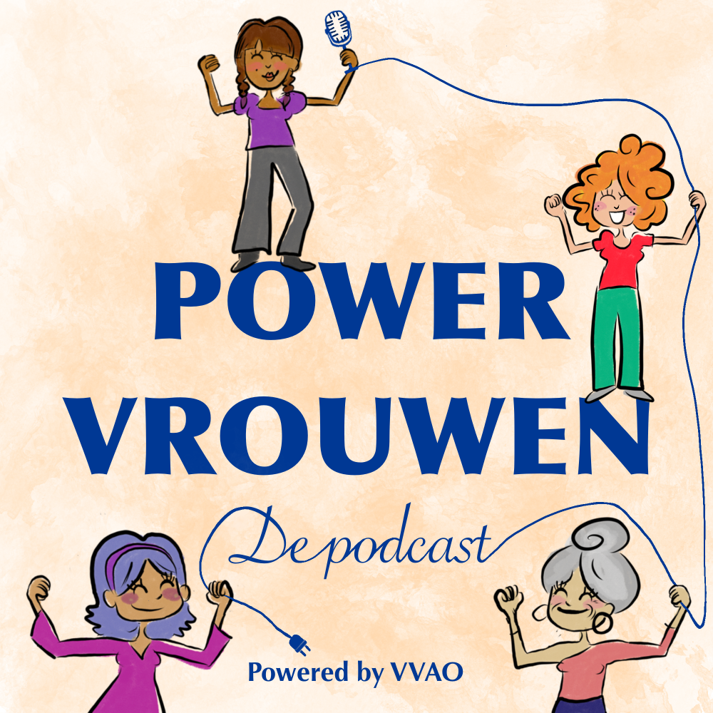 Logo Podcast Powervrouwen - Powered by VVAO